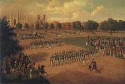 Otto Boetticher Seventh Regiment on Review oil on canvas